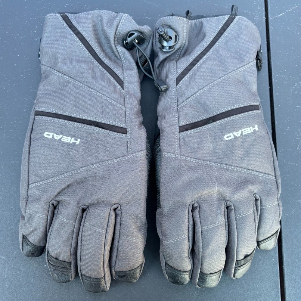 Head Men's Sorona Insulated Ski Gloves w/Pocket Gray